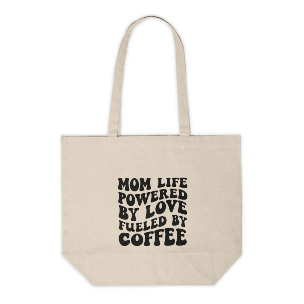 Mom Life Custom Canvas Tote Bag